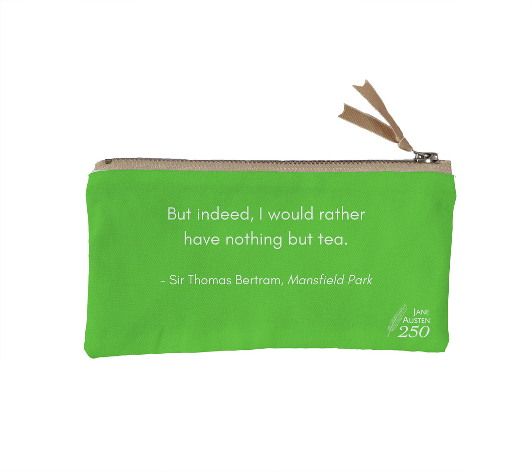 Jane Austen Quote Zip Case
