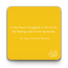 Jane Austen Quote Coaster