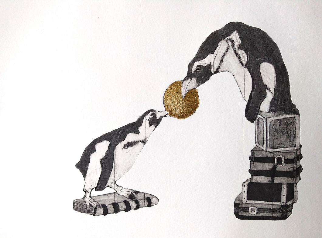 The Last Biscuit - Print by Jayne Kozlow