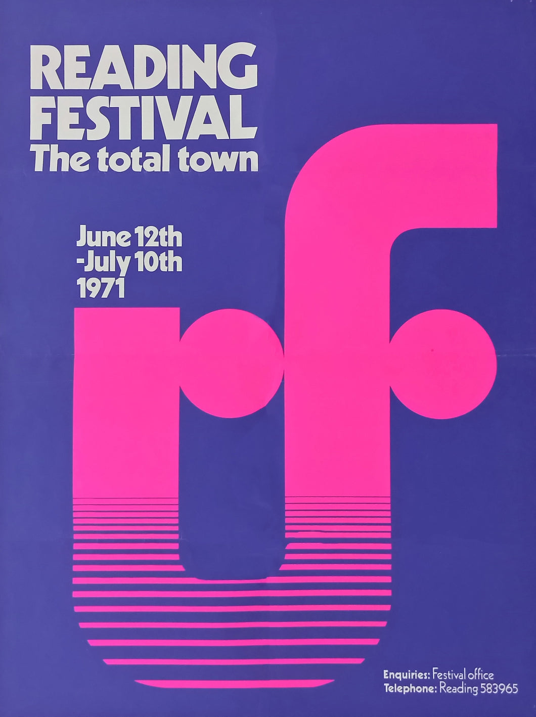 Reading Festival 1971 Poster