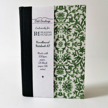 Hand-Bound Notebooks in Green Florentine Print - Odd Bindings