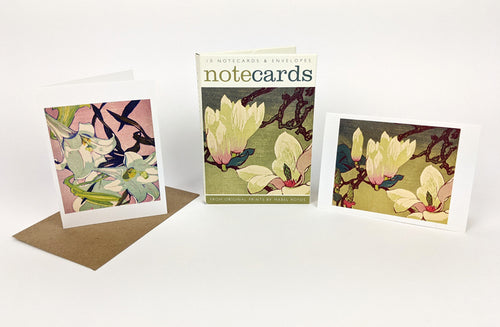 Magnolias/White Lilies Note Card Set (Mabel Royds, Art Angels)