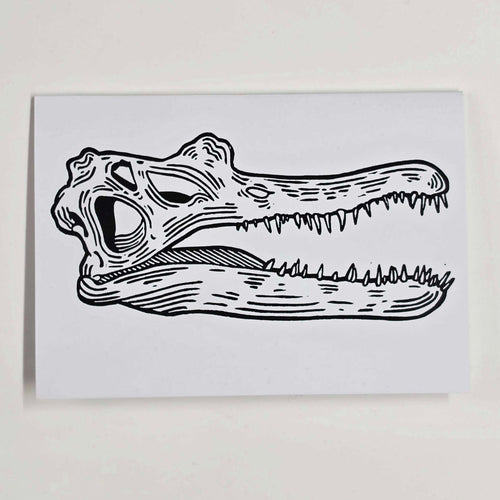 Spinosaurus Skull Print