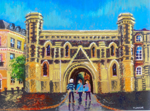 The Abbey Gateway Print by Therese Lawlor