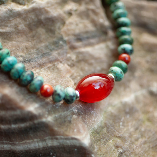 Sinai Mountains Rondelle Necklace - Harmattan Jewellery