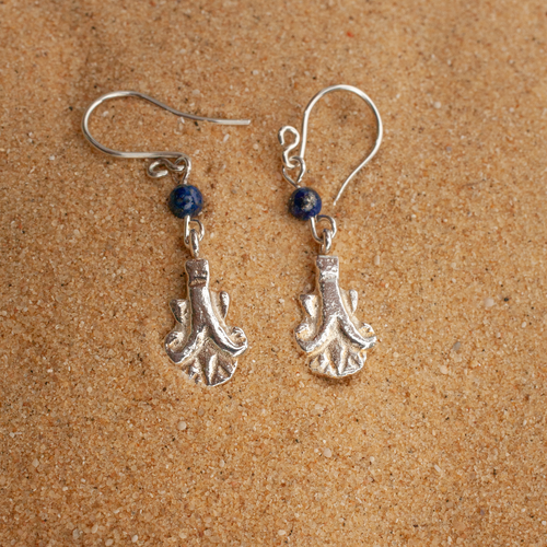 Papyrus Amulet Earrings - Harmattan Jewellery