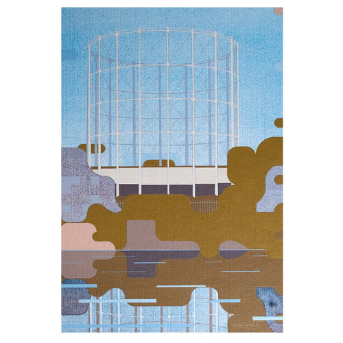 “Gone” Reading Gas Tower Print by Michael Garaway (framed or unframed)