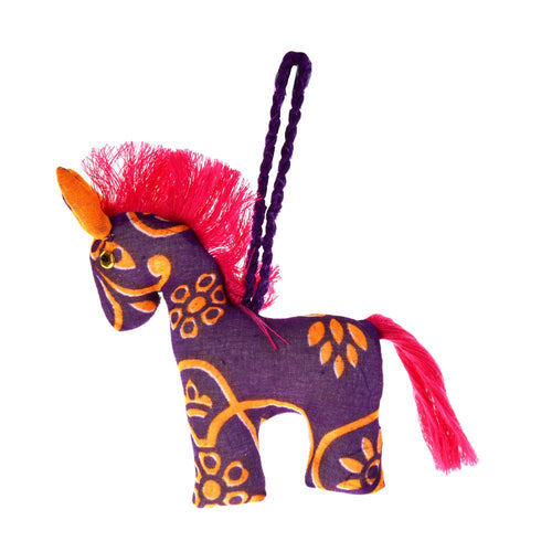 Recycled Sari Horse Decoration
