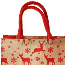 Reindeer Jute Shopping Bag