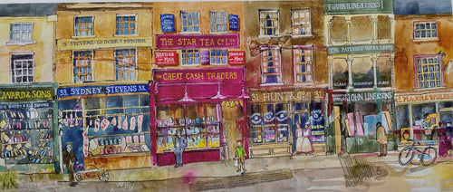 Shopping Experience in Reading in Bygone Years Print by Therese Lawlor
