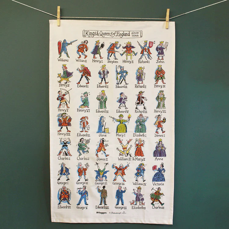 Kings and Queens Tea Towel