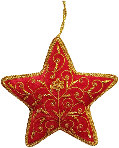 Velvet Star Handmade Decoration