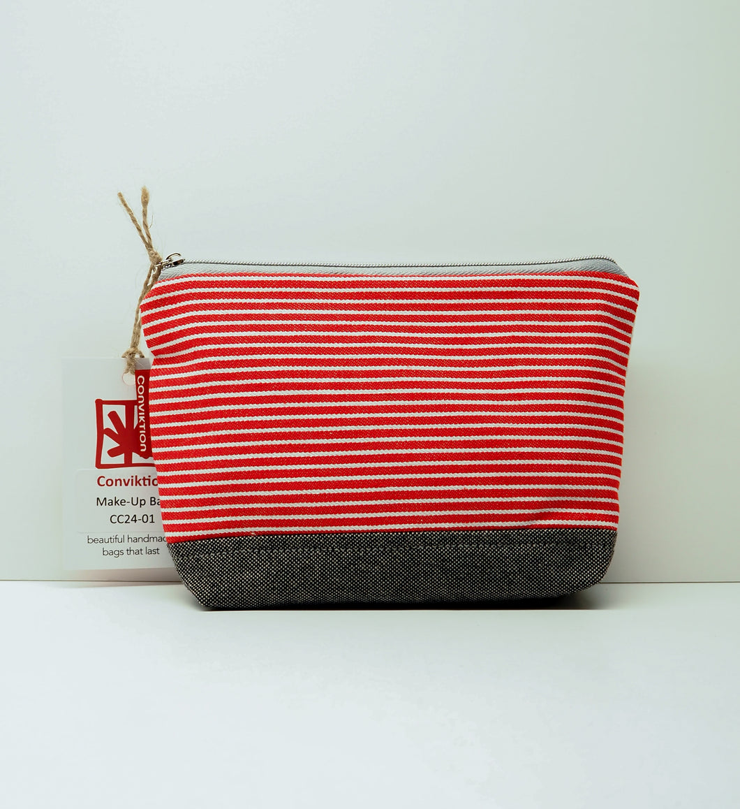 Conviktion Makeup Bag - Upcycled Fabric