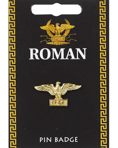 Roman Eagle Pin Badge Gold