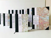 Hand-Bound Reading and Berkshire Map Print Journals - Odd Bindings