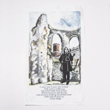 Oscar Wilde Abbey Design Tea Towel