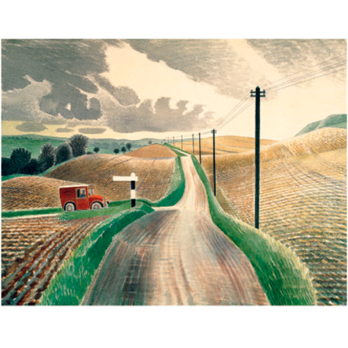 Wiltshire Landscape, 1937 Card (Eric Ravilious, Art Angels)